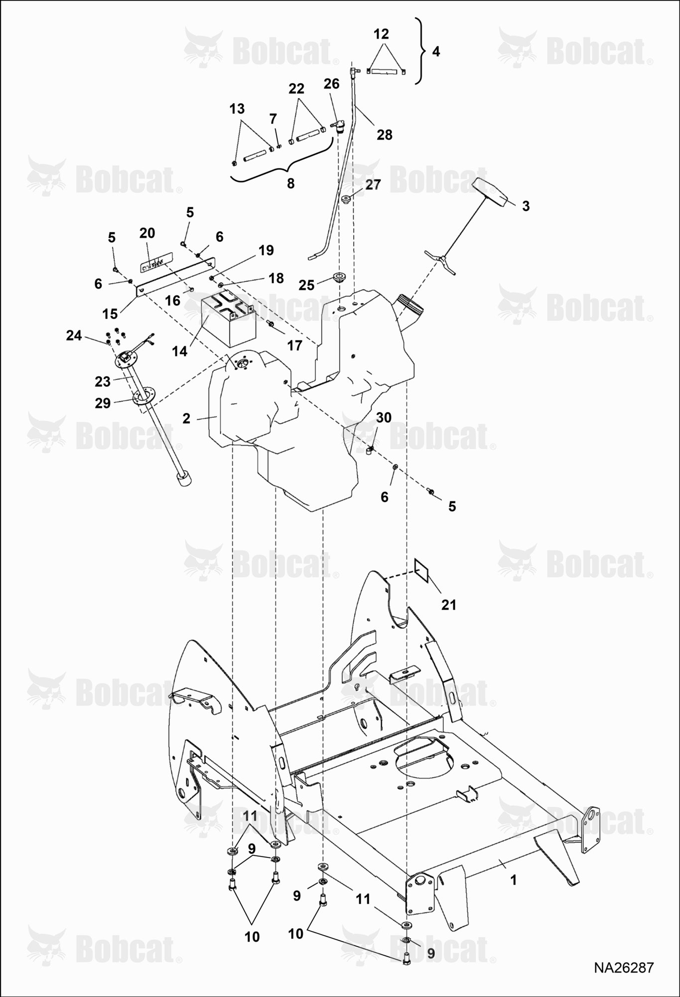 Fuel Tank & Battery ASSY