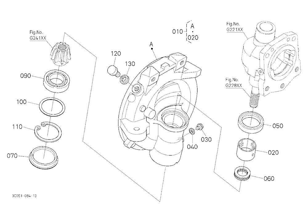 Front Axle Case Rh