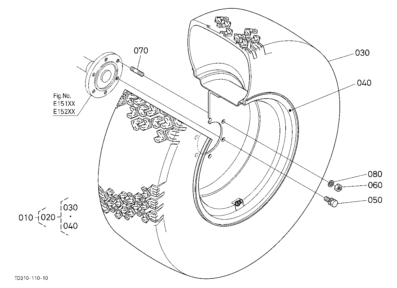 Rear Wheel (355/80-D20) [New]