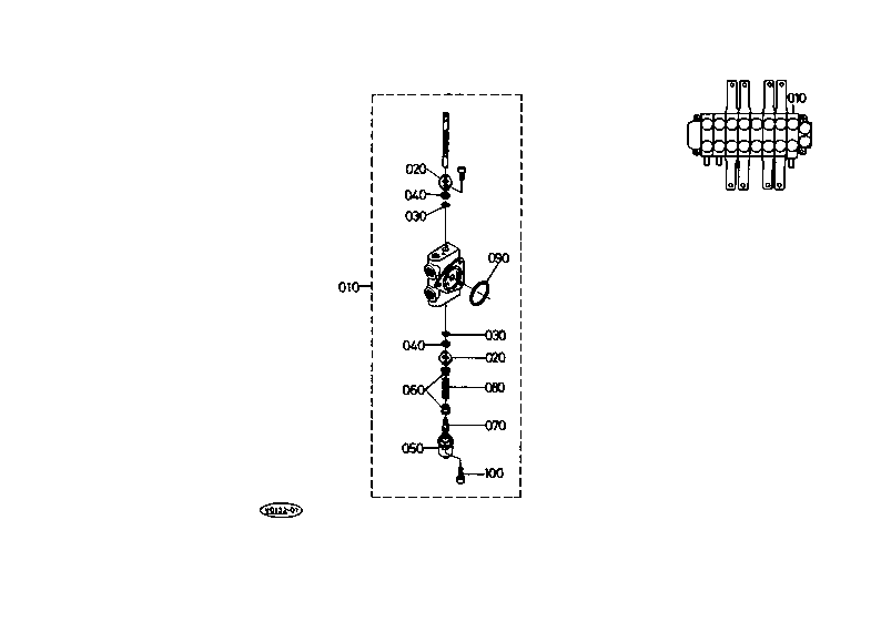 Control Valve (2) Spool Section (2) [Ktc Kcl]