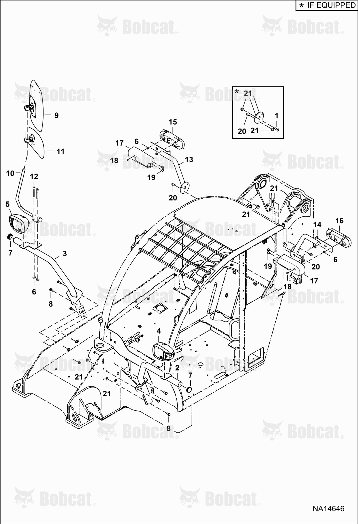 Road Lights & RH Mirror (Halogen)