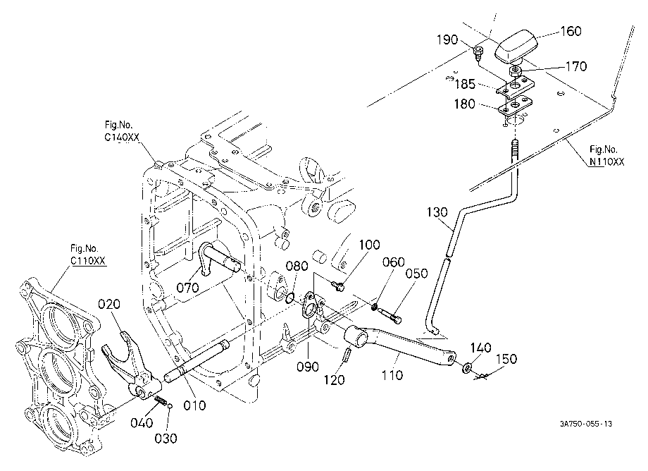 Front Wheel Drive Lever