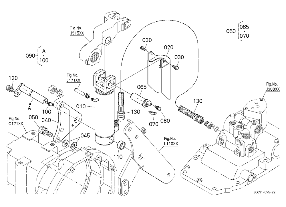 3P-Lift Assist Cylinder Rh