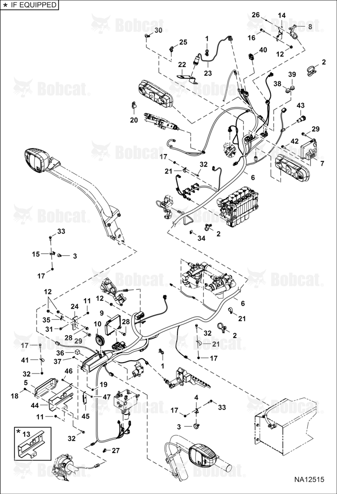 Frame Electrical Circuitry (Harness)  B3ZS11001 - B3ZS16000, B3ZT11001 - B3ZT16000
