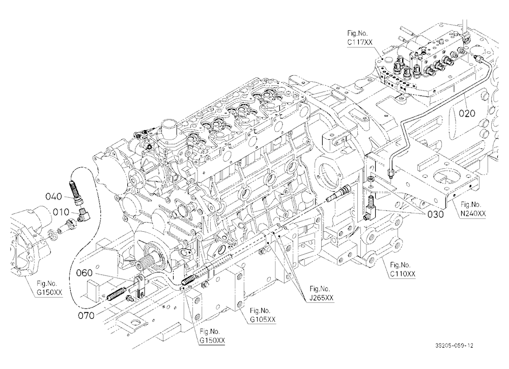Hydraulic Oil Line (Front Differential)
