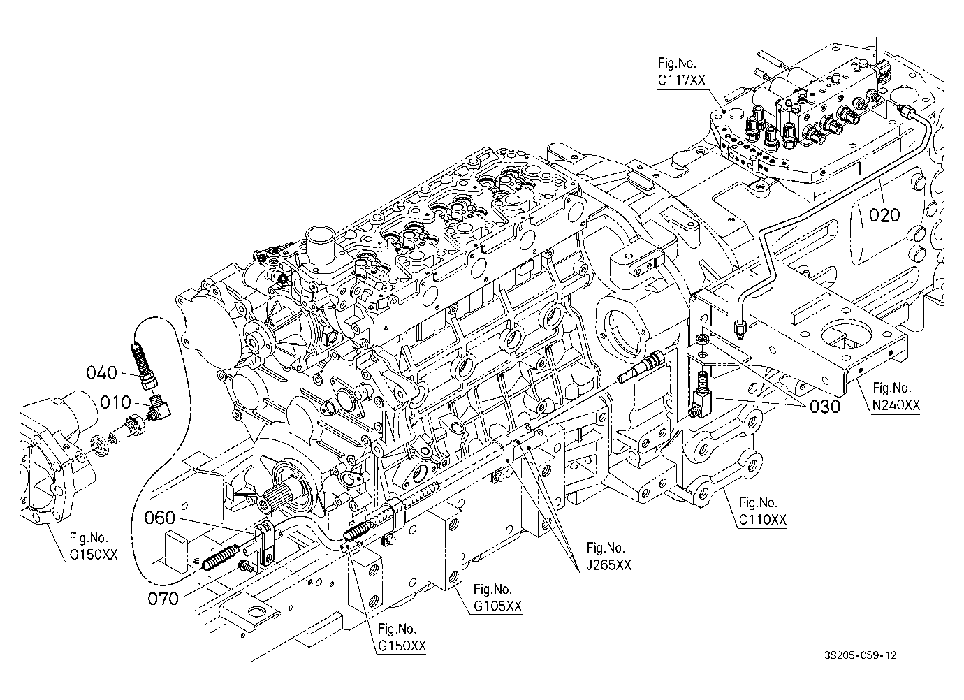 Hydraulic Oil Line (Front Differential)