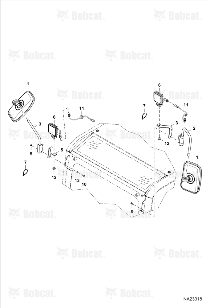 Operator CAB (Cab Front Lights/Mirrors)