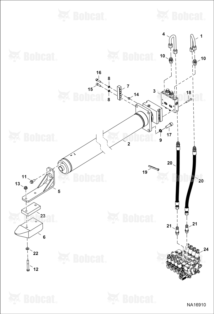 Hydraulic Circuitry (Extension)  B3KU16001 & Above