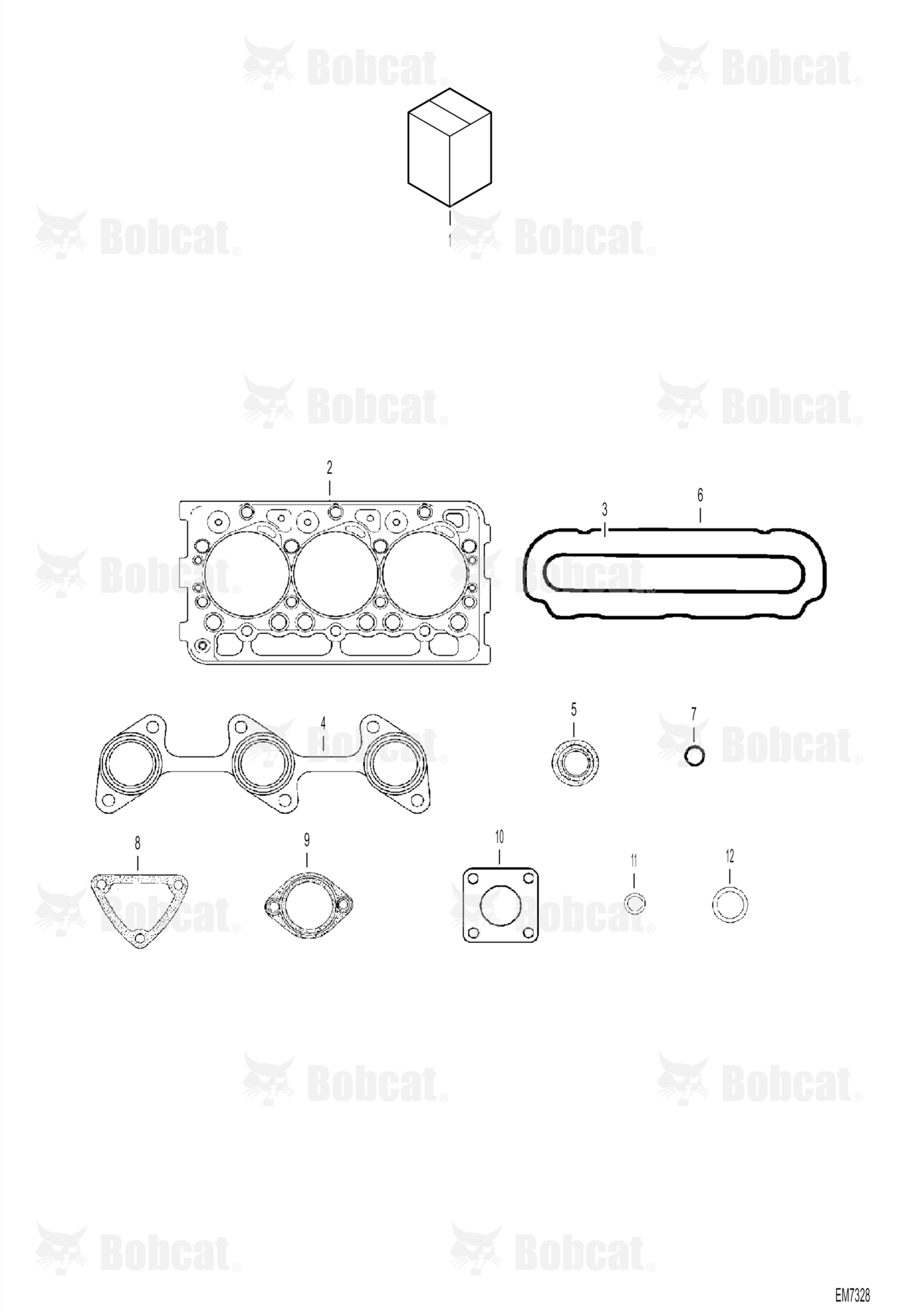 Upper Gasket Kit (Engine S/N EJ0001 - 4JB9999)