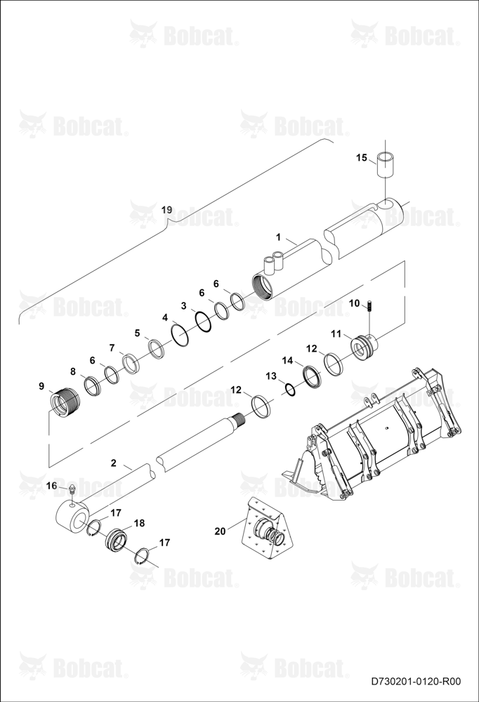 Clamshell Cylinder B53R11001 - B53R11528