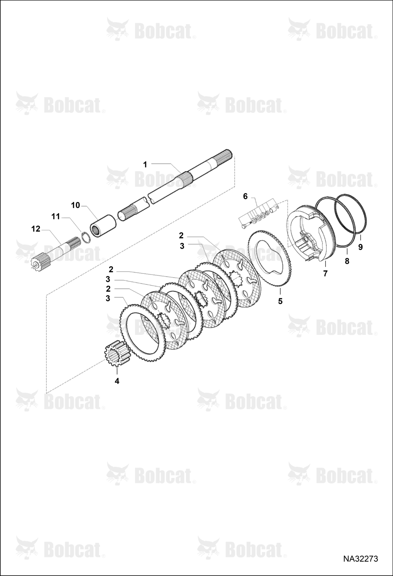 Rear Axle (Self Adjusting Kit)  B66G11001 - B66G11314