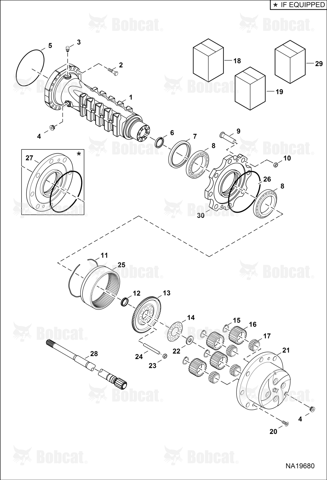Front & Rear Axle (Hub Reduction)  B53D11001 - B53D11999