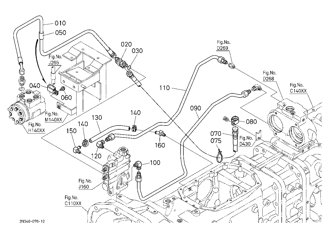 Hydraulic Oil Line (Steering/Pto) [Except Dual Spe