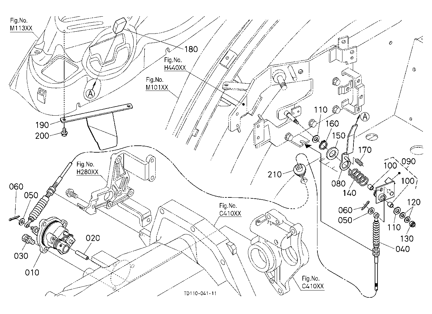Pto Clutch Control Lever