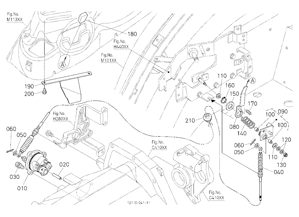 Pto Clutch Control Lever