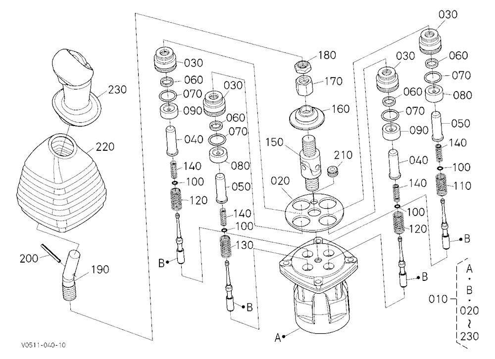 Pilot Valve (Rh) (Component Parts)