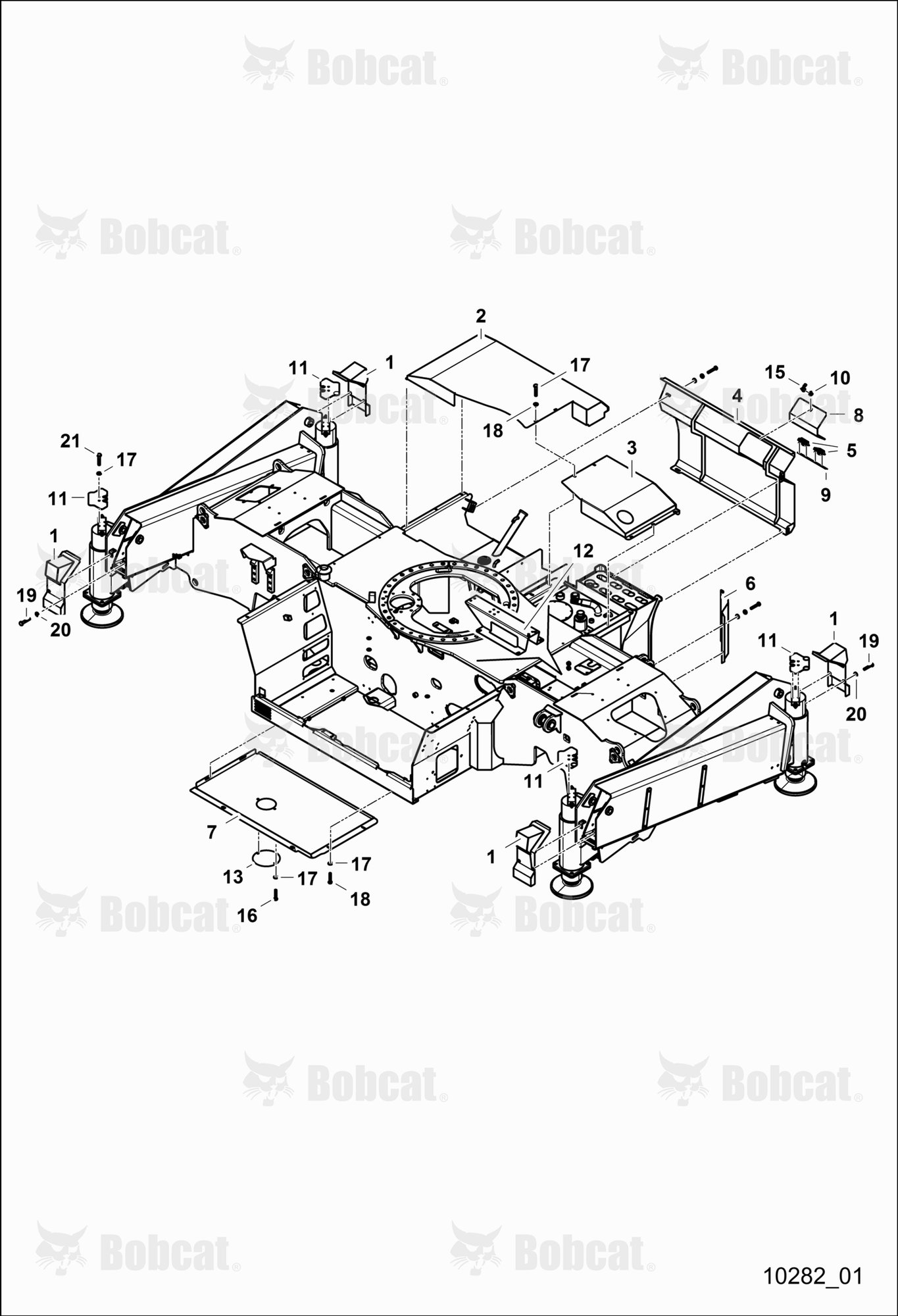 Chassis With Guard and Supports - 3