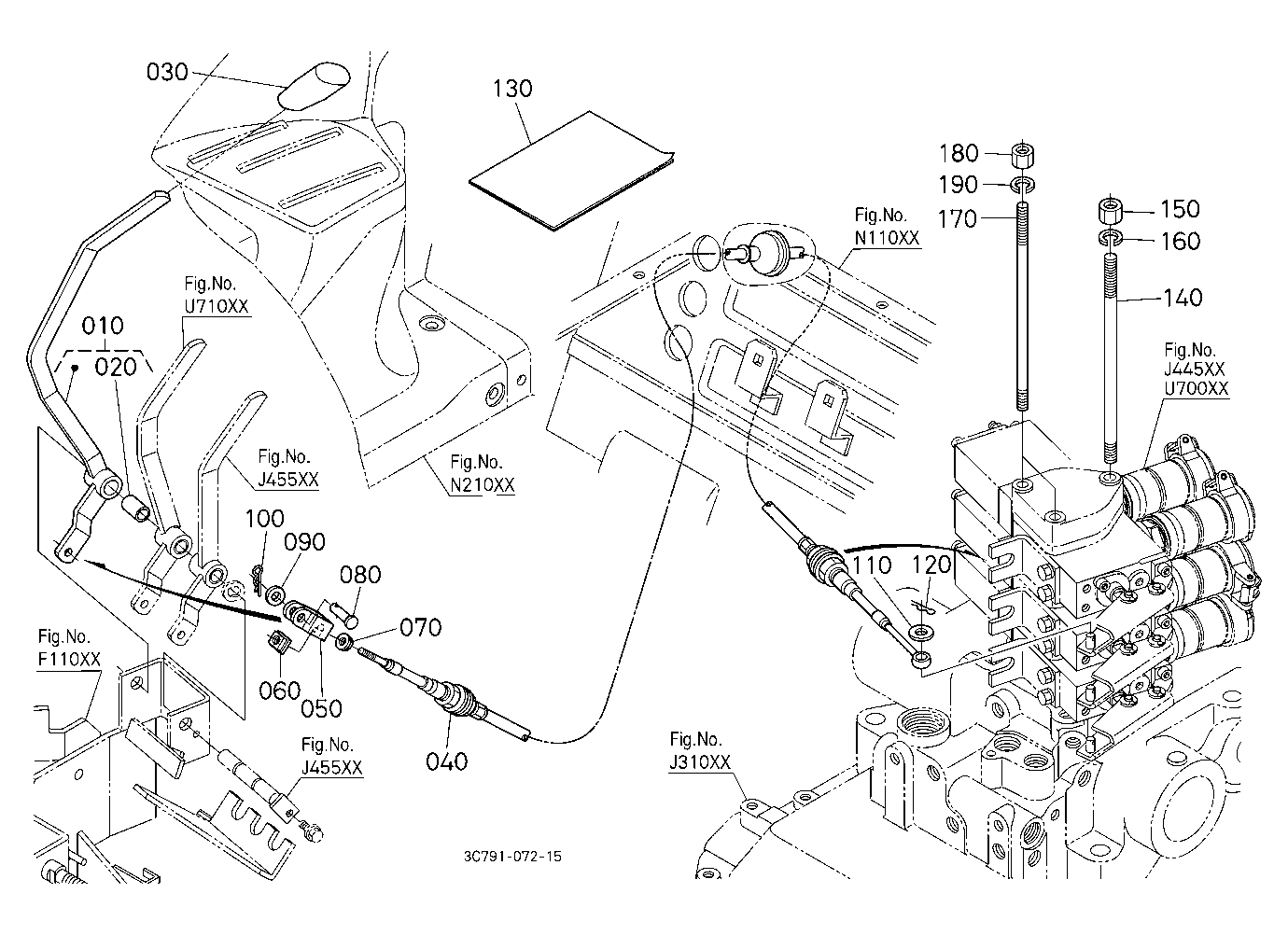 Auxiliary Control Valve Lever Kit (3Rd) [Option]