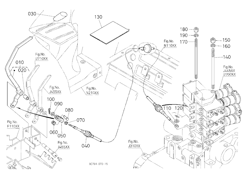 Auxiliary Control Valve Lever Kit (3Rd) [Option]