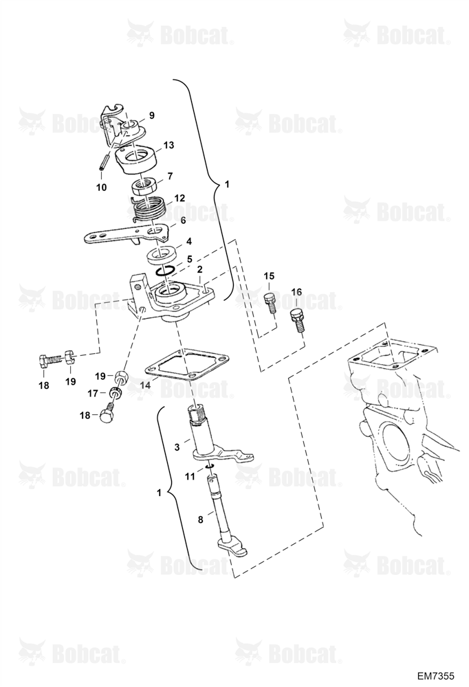 Speed Control Plate (Engine S/N EJ0001 - 4JB9999)