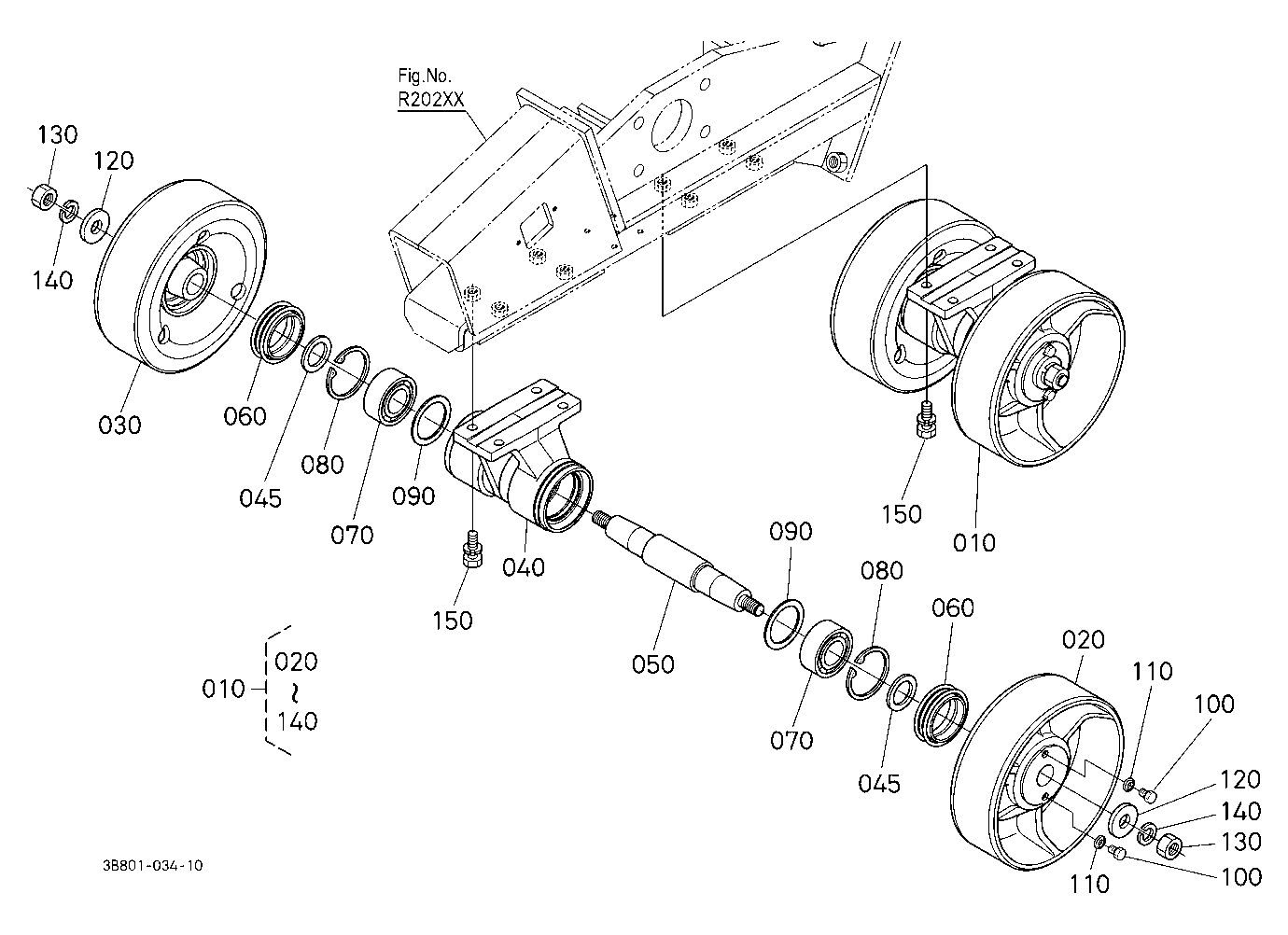 Truck Roller Lh (Power Crawler)