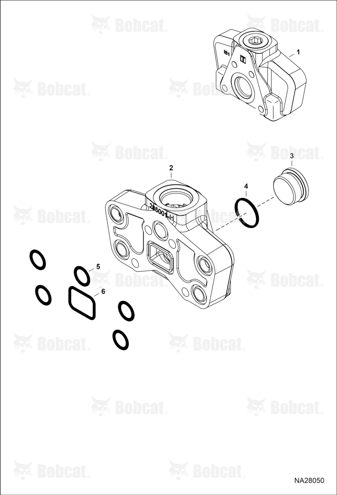 Hydraulic Control Valve (Backhoe) (Outlet Section)