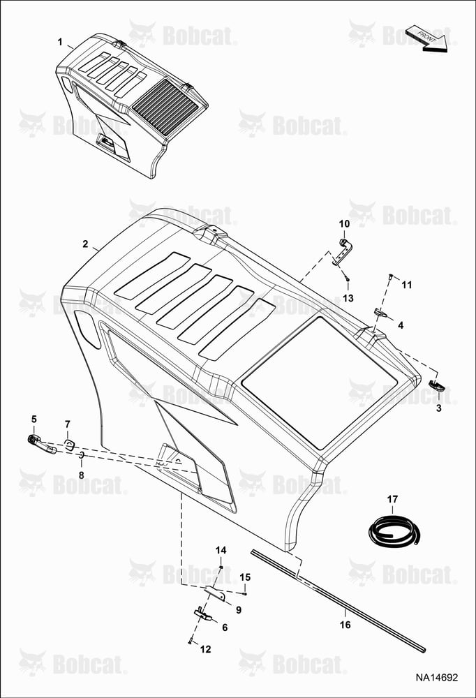 Engine Hood (W/One-piece Handle & Unlock Button)