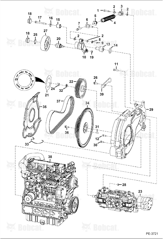 Engine & Attaching Parts (Belt Drive System)