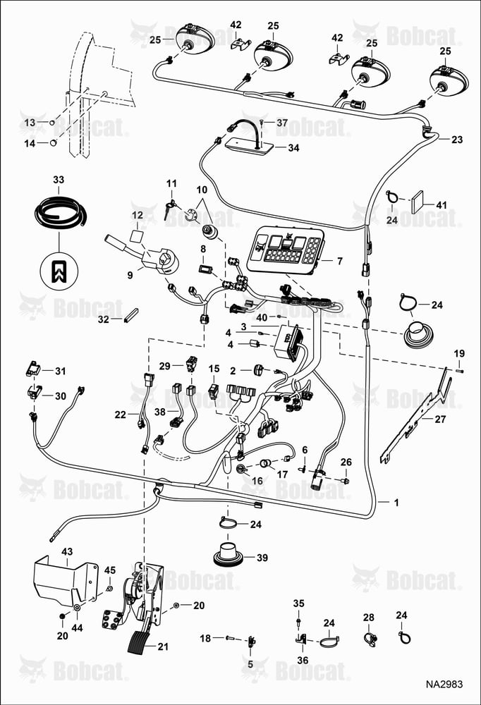 CAB Electrical (Metal Covered Pedal Assembly)
