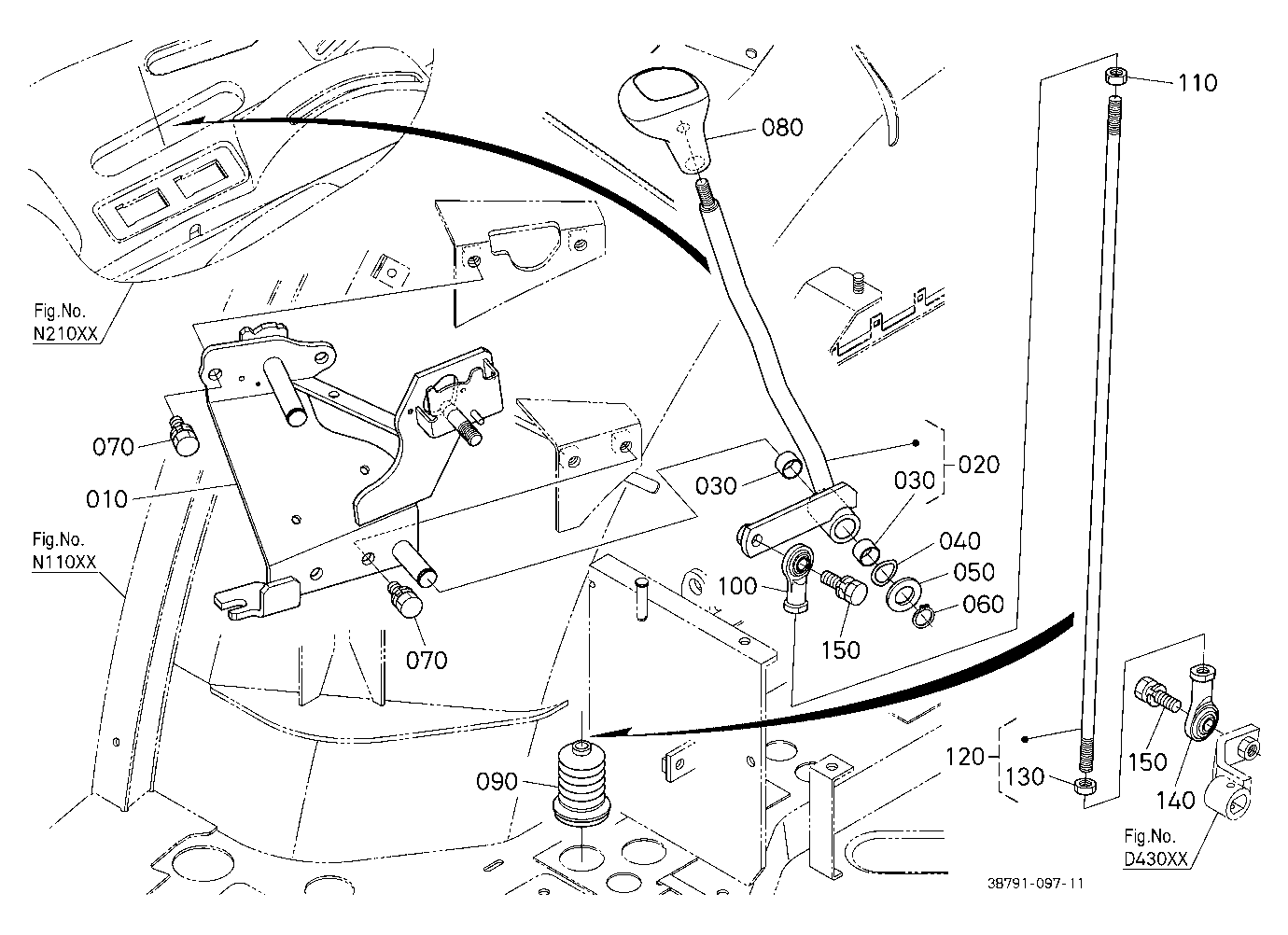 Range And Creep Gear Shift Lever