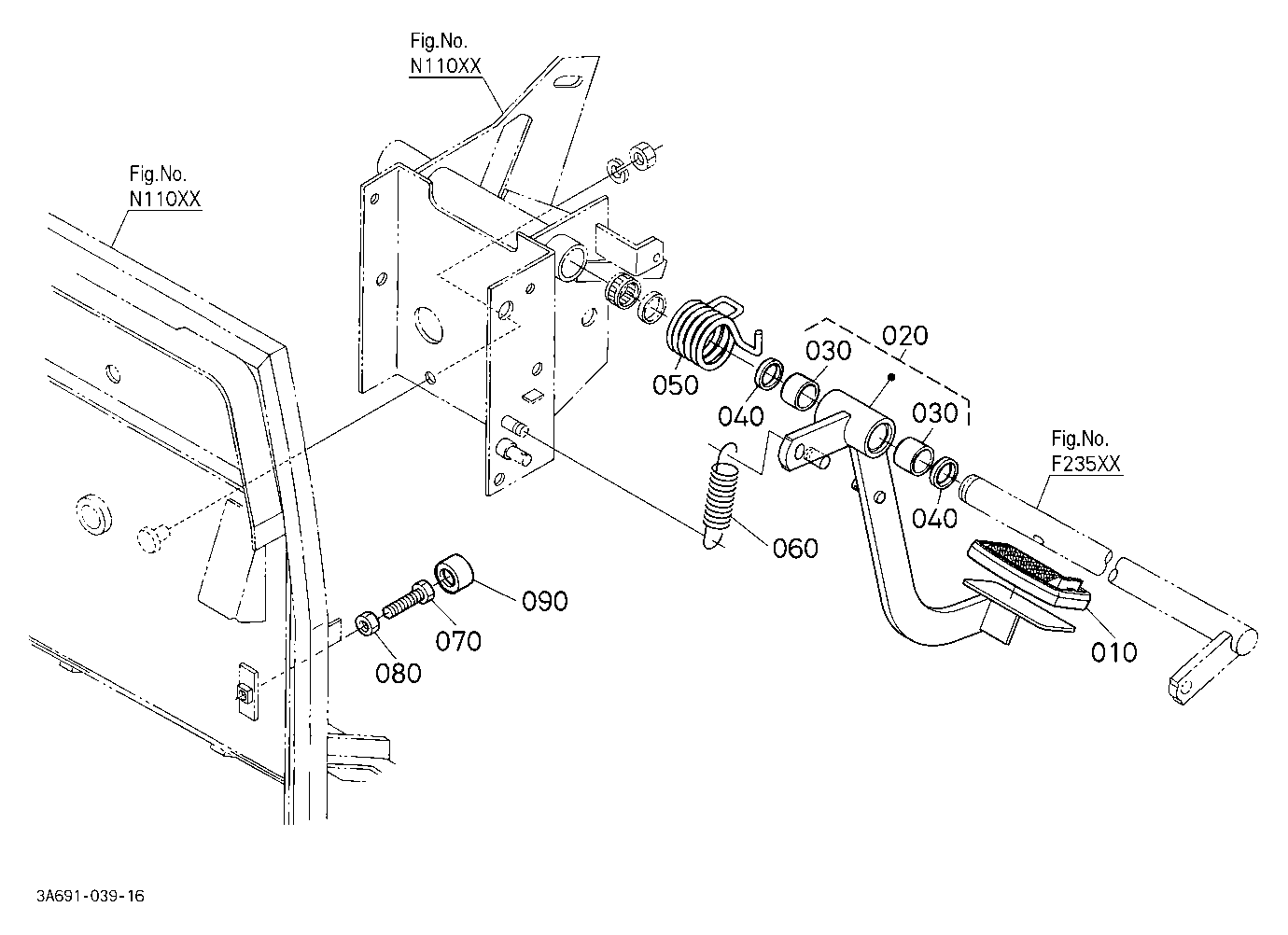 Clutch Pedal [Cab Type]