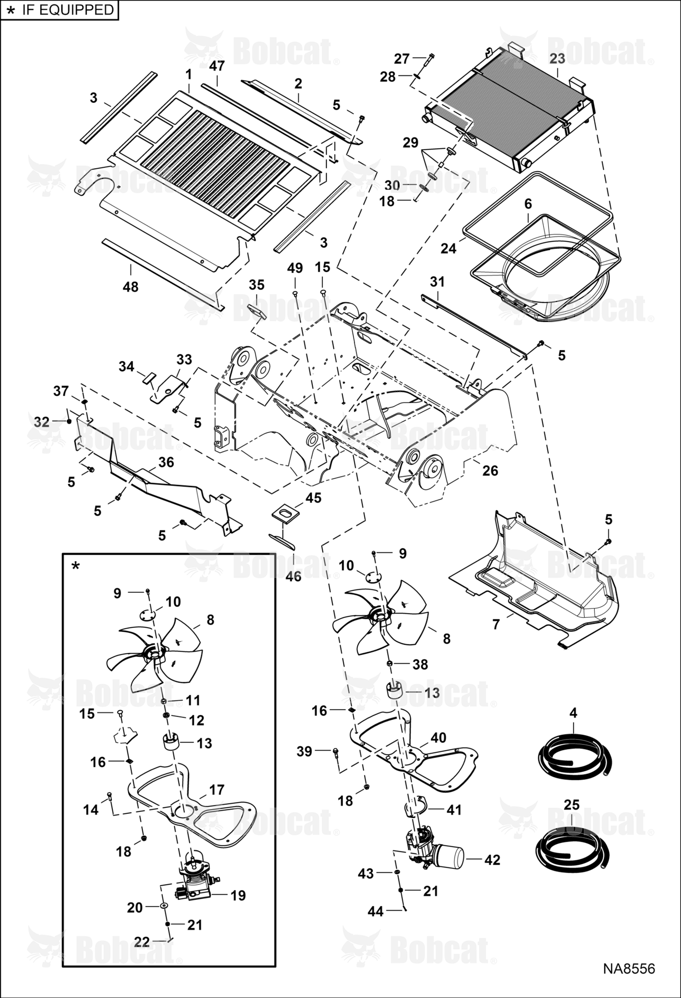 Cooling System  B1E611001 - B1E618197