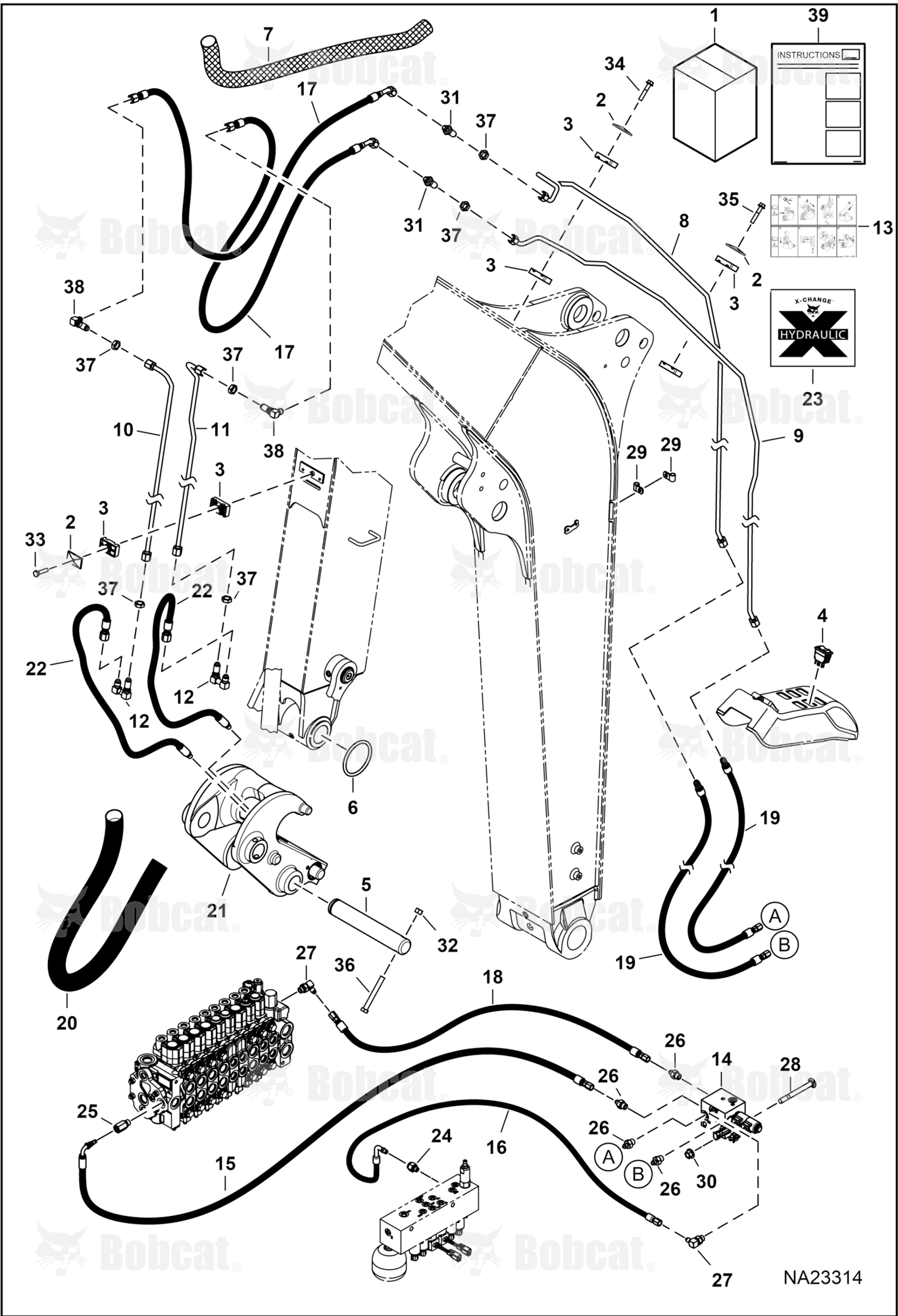 X-CHANGE (Hydraulic)(Manifold Kit)(Extendable Arm)