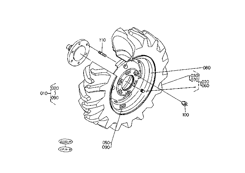 Front Wheel (10-16.5 R4) [A]