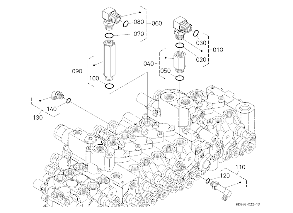 Control Valve (Travel Rh)