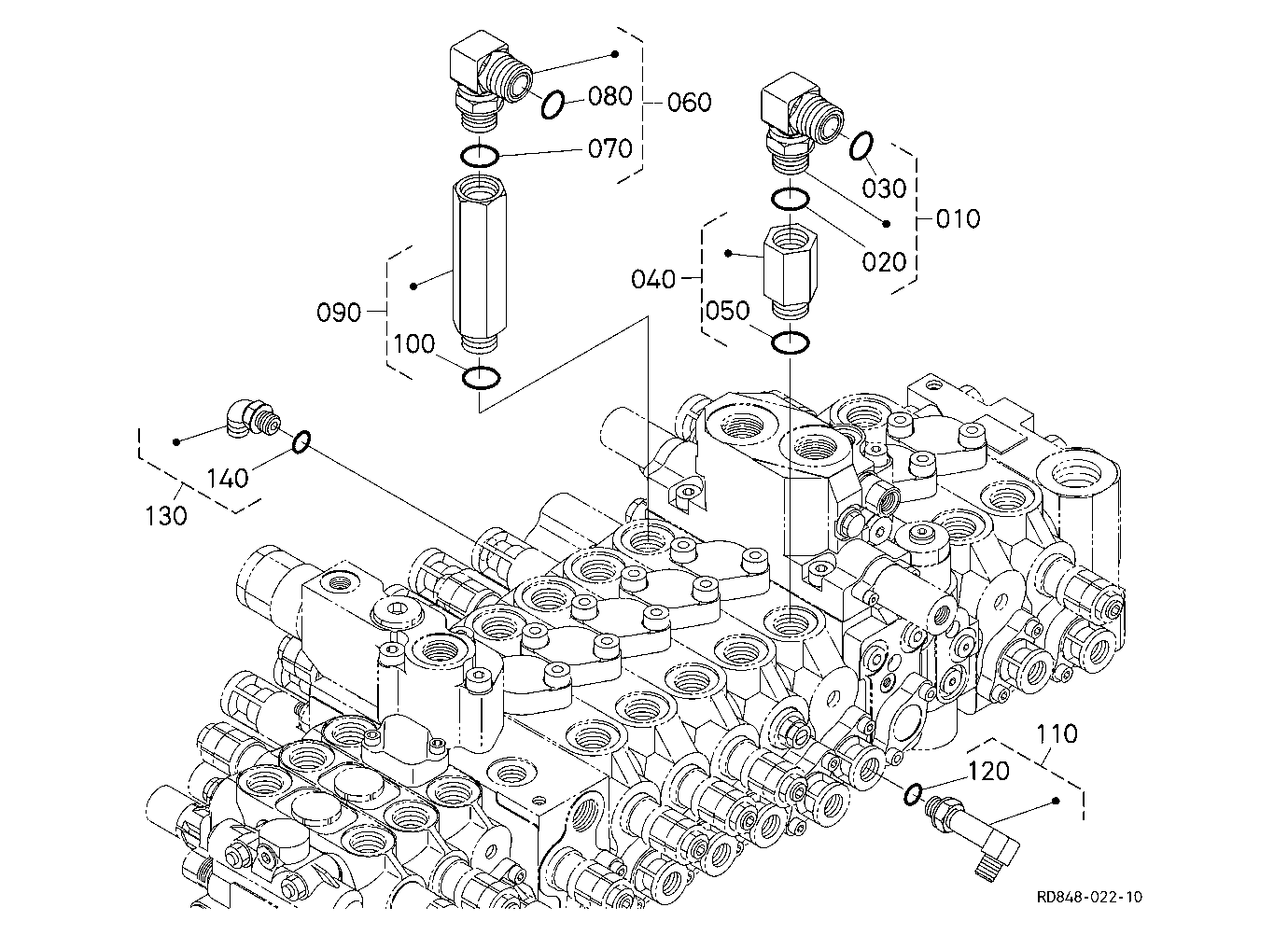 Control Valve (Travel Rh)