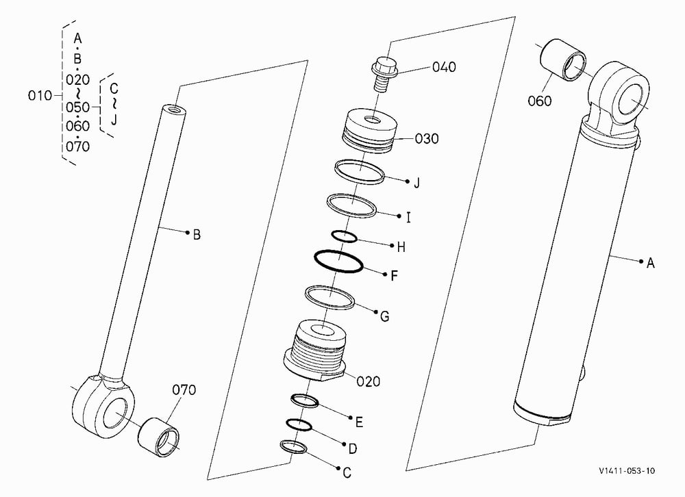 BUCKET CYLINDER [COMPONENT PARTS]