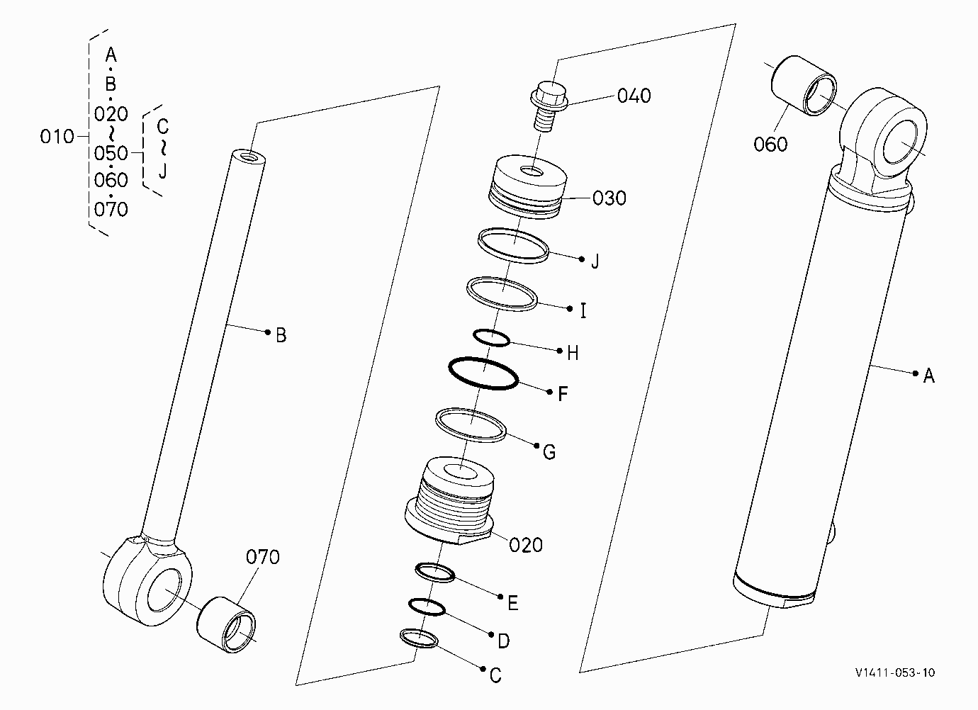 BUCKET CYLINDER [COMPONENT PARTS]