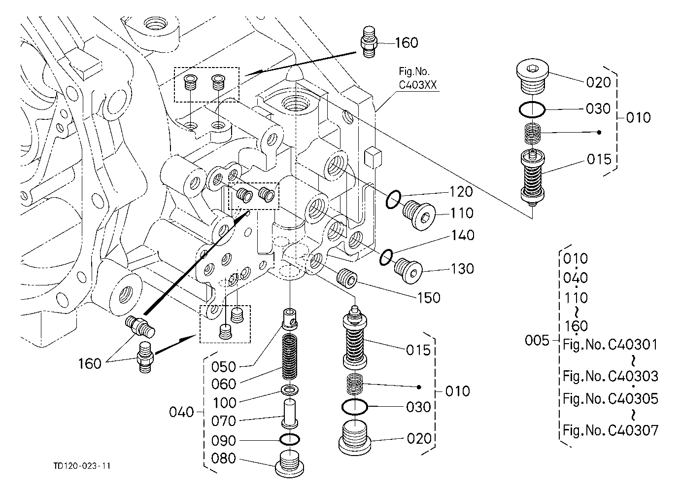 Hst (Relief Valve) [Component Parts]
