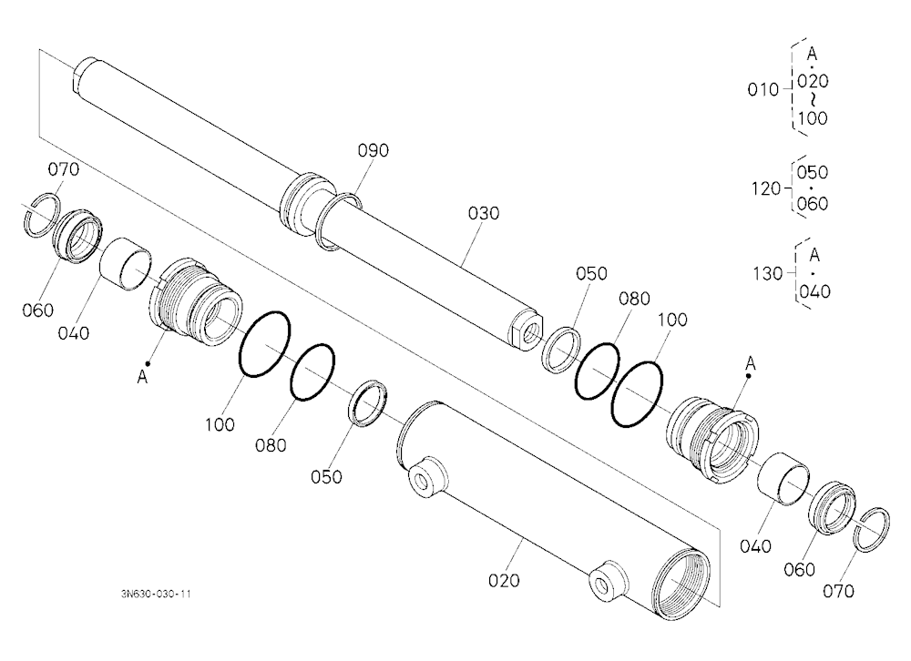Steering Cylinder [Component Parts] [New]