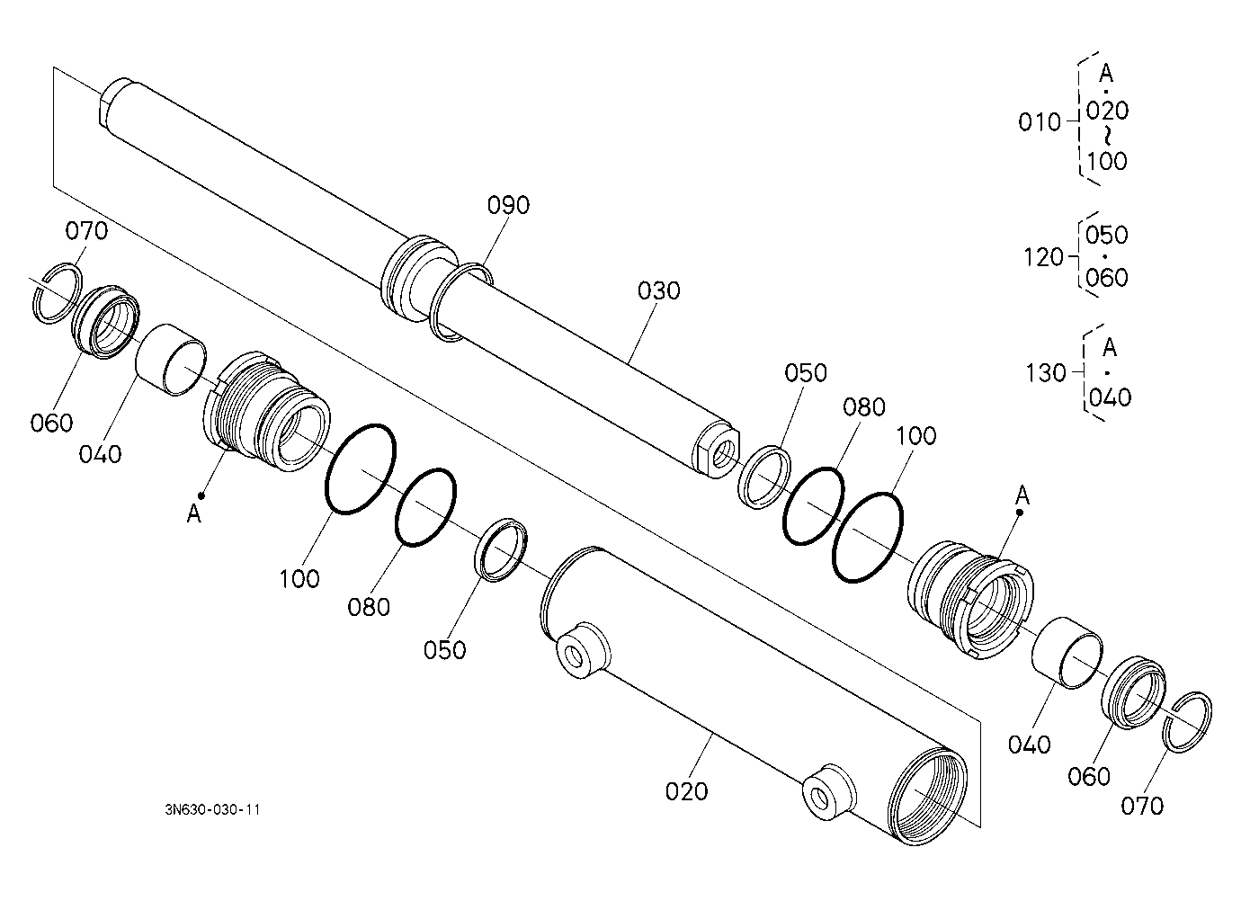 Steering Cylinder [Component Parts] [New]