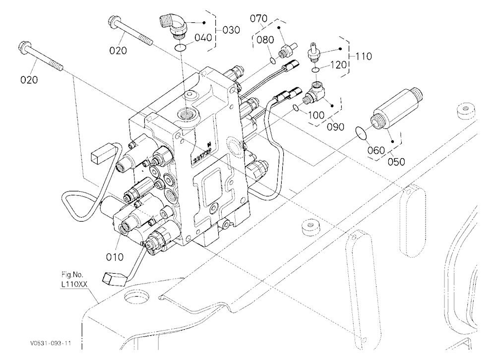 Control Valve (Left) (Upper And Rear) [High Flow]