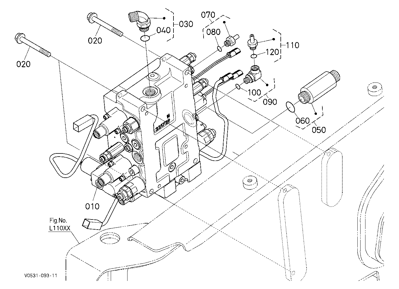 Control Valve (Left) (Upper And Rear) [High Flow]