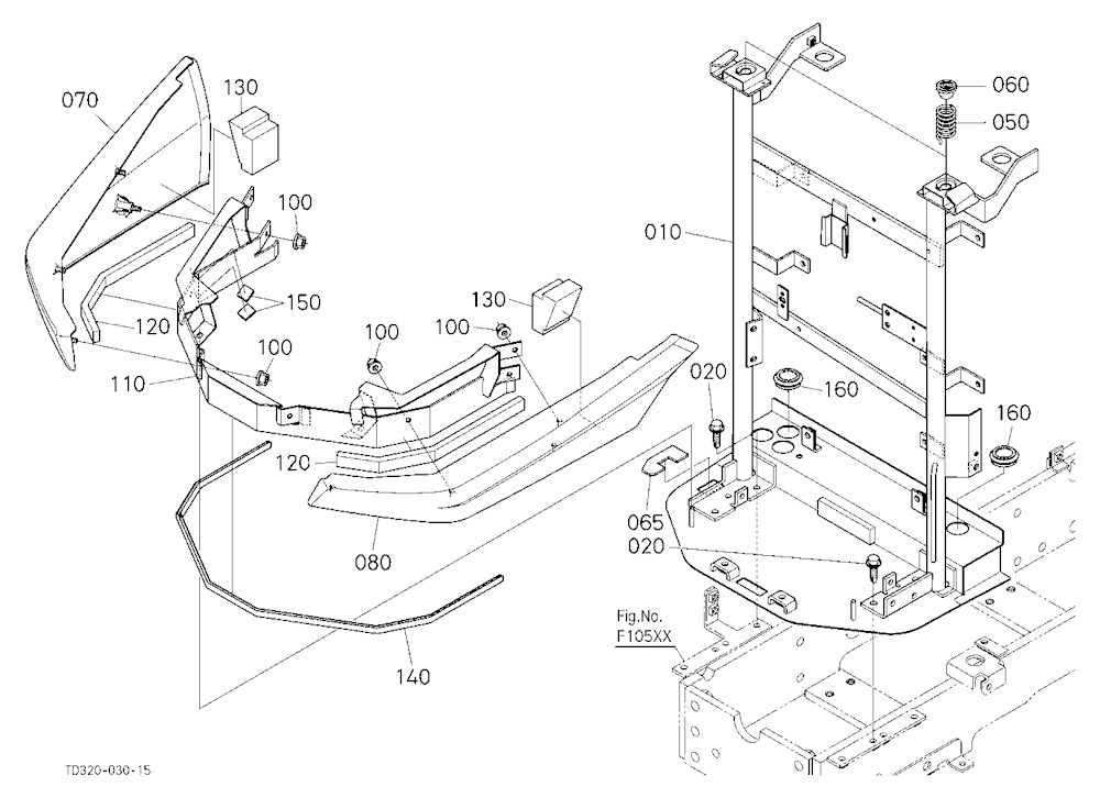 Hood (Bonnet) Front Support [New]