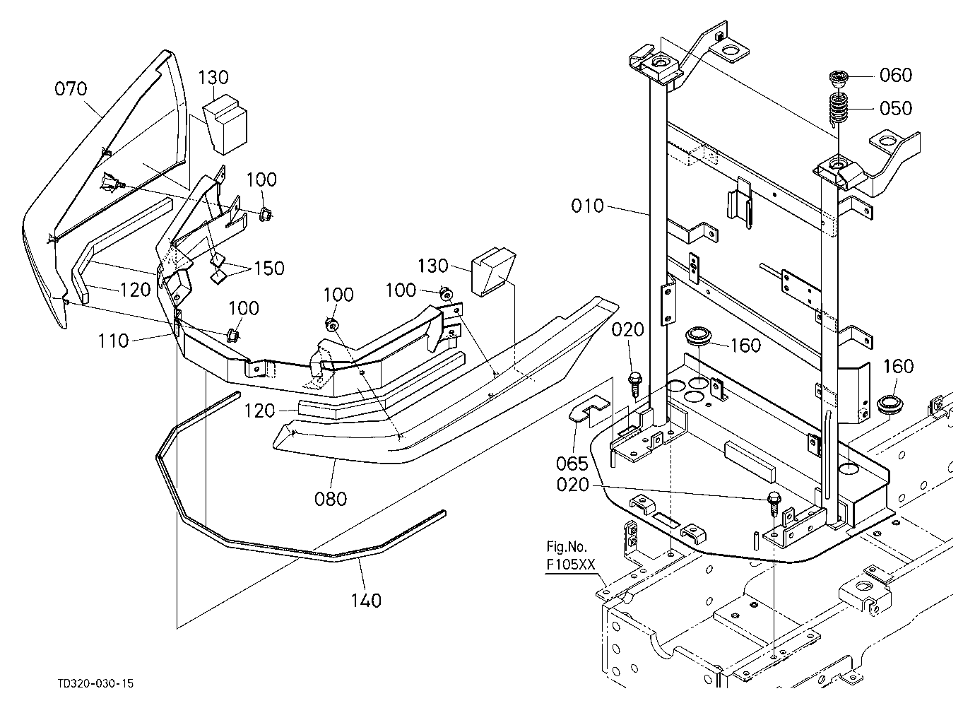 Hood (Bonnet) Front Support [New]