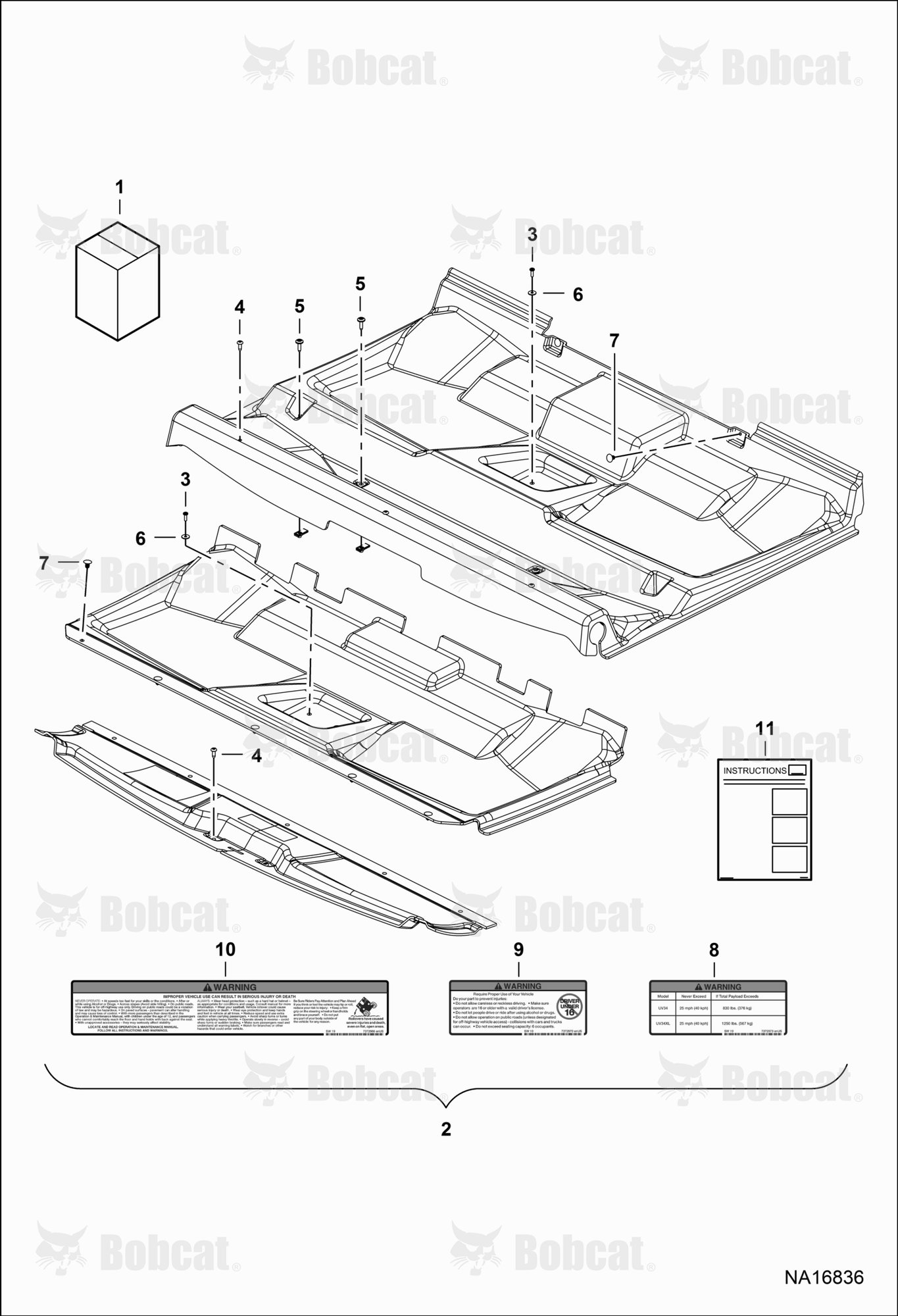 XL Roof Liner Kit