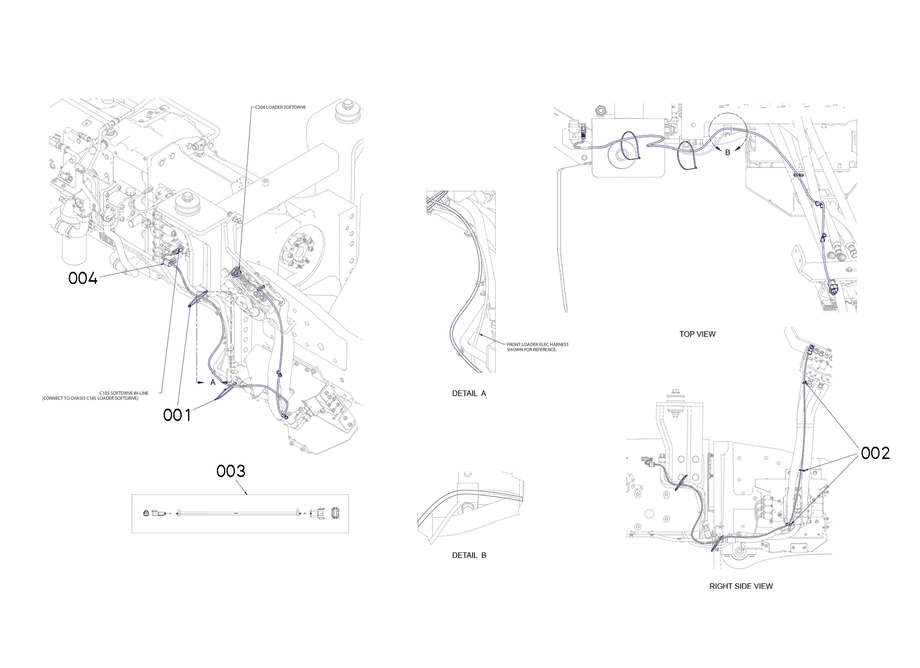 Front End Loader Soft Drive Electrical Assembly
