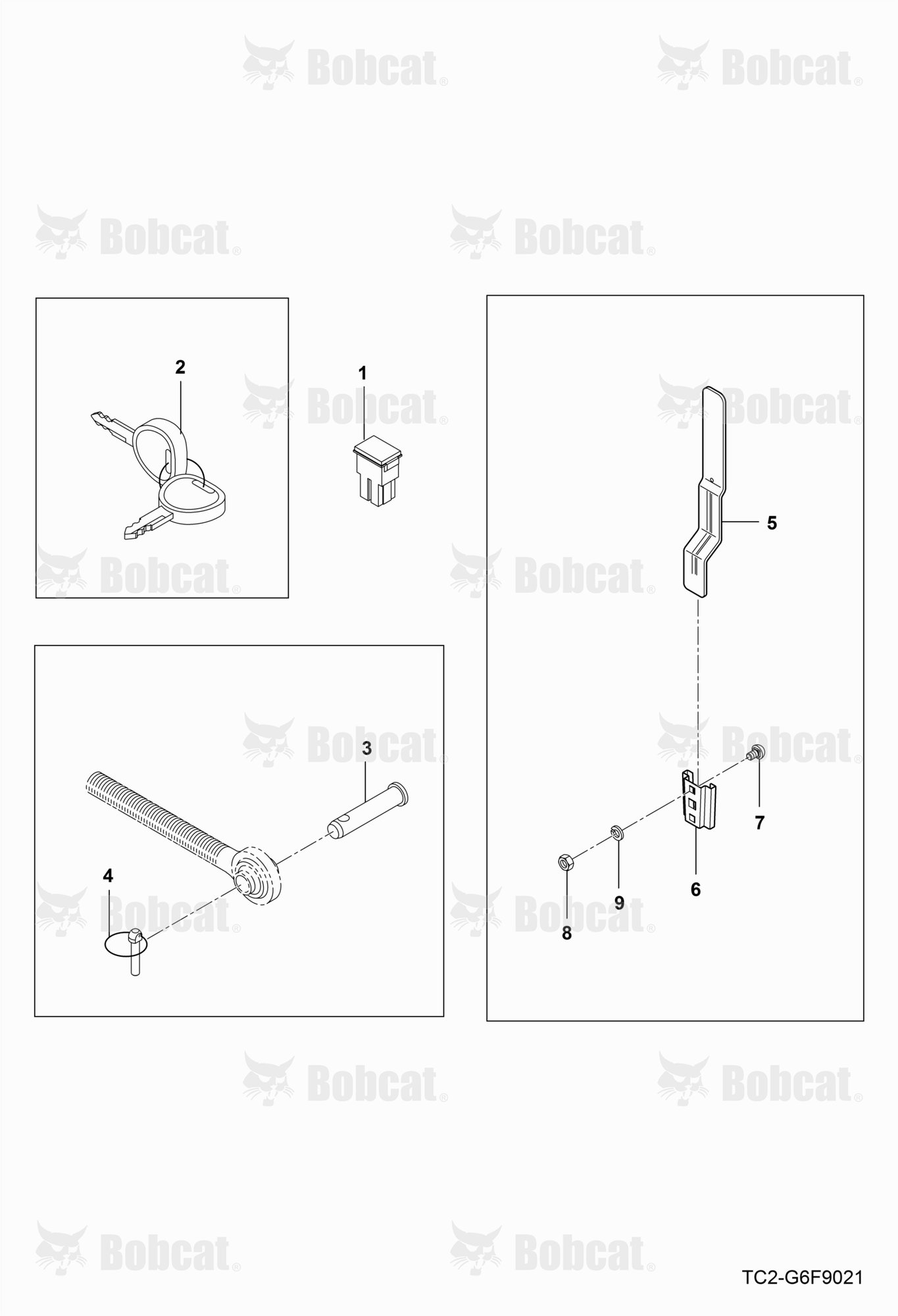 Accessories Service Parts GROUP (Key & Smv Bracket)