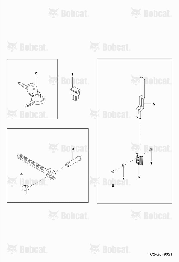 Accessories Service Parts GROUP (Key & Smv Bracket)