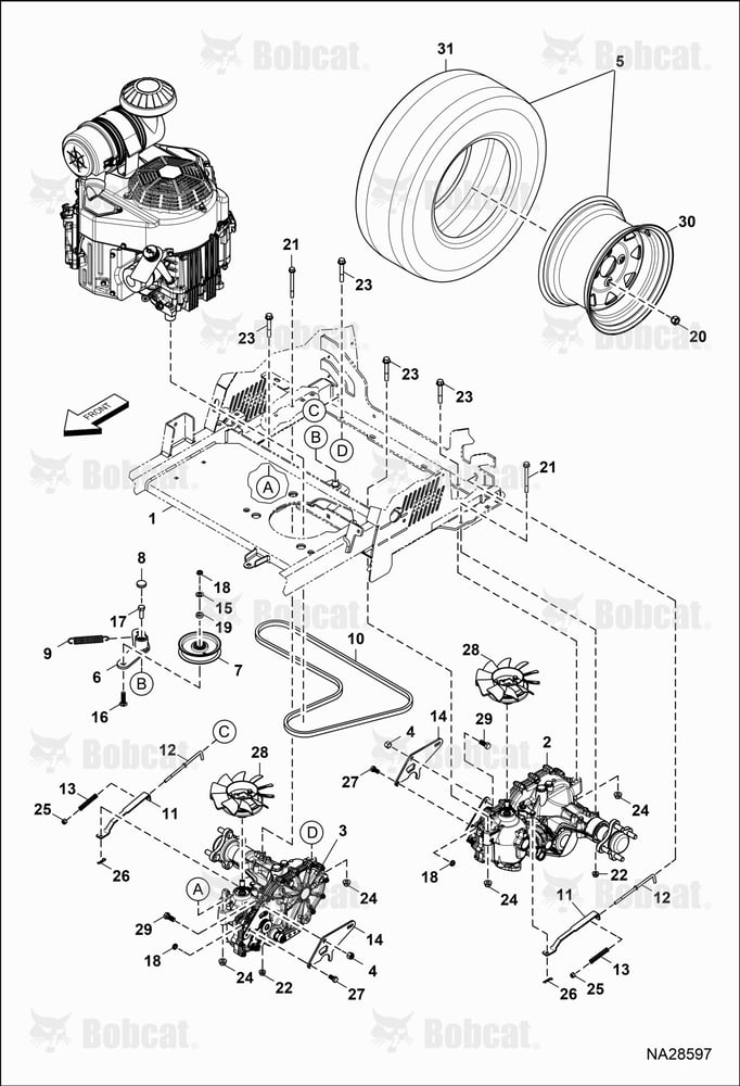 Wheel & Transaxle Assembly